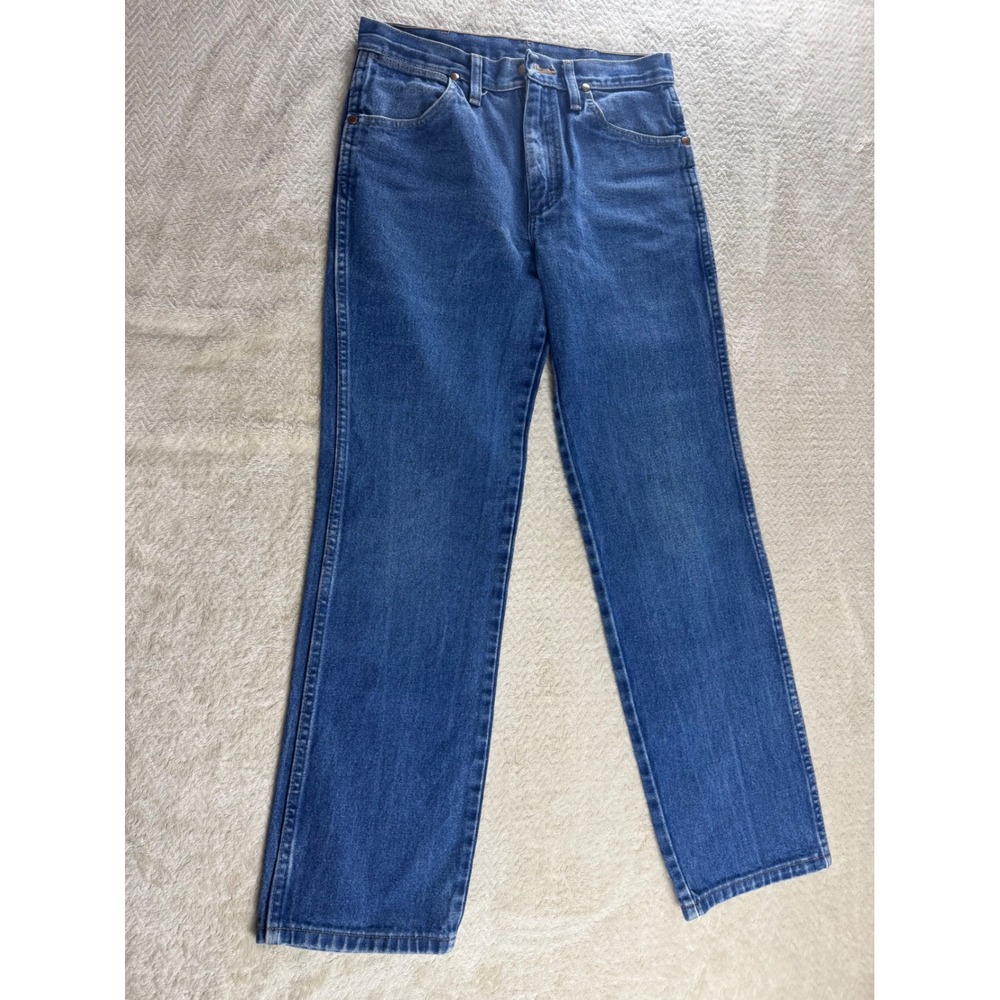Wrangler 936PWD Cowboy Cut Slim Fit Jeans Mens 29x30 Blue Denim Straight Leg